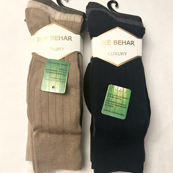 IKE BEHAR Men’s Socks 6 Pairs 2 Pack of 3 Shoe Size 10 - 13 NWT - Picture 9 of 10